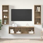 vidaXL Ensemble de meubles TV 3 Pièces chêne artisanal 37 x 37 x 142.5 cm
