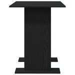 Table à manger vidaXL Noir Chêne 110x60x75 cm Bois d'ingénierie