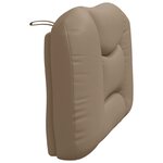 vidaXL Coussin de tête de lit Hvar cappuccino 80 cm similicuir