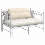 vidaXL Coussin de Dos Crème 100 x 50 cm Tissu en velours côtelé