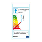 Projecteur led mural blanc  détecteur de mouvement  50 w  4000 lumens