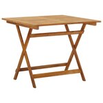 vidaXL Table pliable de jardin 90x90x75 cm Bois d'acacia massif
