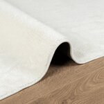 vidaXL Tapis OVIEDO à poils courts crème 240x240 cm