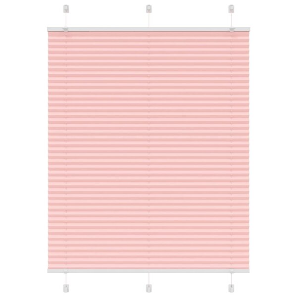 vidaXL Store plissé rose 110x100 cm largeur du tissu 109 4cm polyester