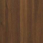 Vidaxl buffet haut chêne marron 69 5x34x180 cm bois d'ingénierie
