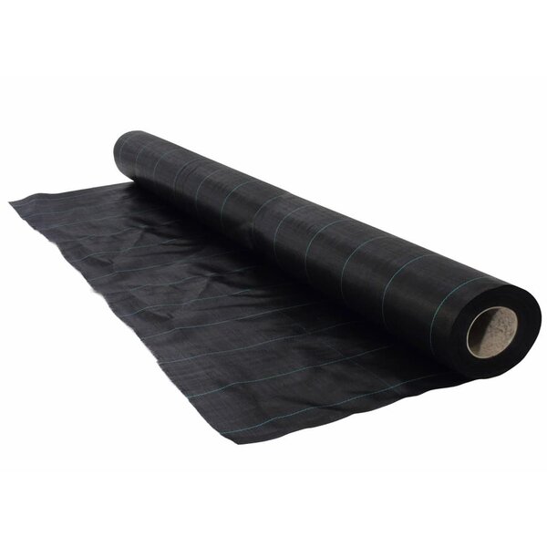 Nature Bâche de sol de contrôle des mauvaises herbes 2 1x50 m Noir