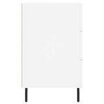 vidaXL Table de chevet blanc 40x40x66 cm bois d'ingénierie