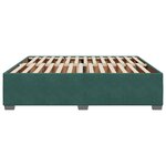 vidaXL Cadre de lit Vert foncé 180x200 cm Velours