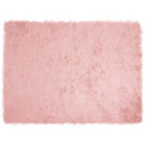 vidaXL Tapis en fausse Tafalla Rose 160 x 230 cm Polyester