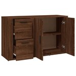 vidaXL Buffet Chêne marron 100x33x59 5 cm Bois d'ingénierie