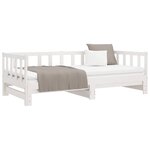 vidaXL Lit de jour et lit gigogne sans matelas 90x200 cm bois massif