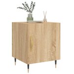 vidaXL Tables de chevet 2 Pièces chêne sonoma 40x40x50 cm bois ingénierie