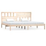 vidaXL Cadre de lit Bois de pin massif 200x200 cm