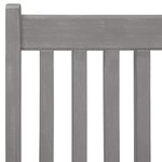 vidaXL Chaises inclinables de jardin 6 Pièces Gris Bois solide d'acacia