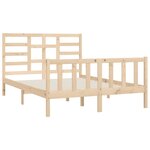 vidaXL Cadre de lit sans matelas 140x200 cm bois massif de pin