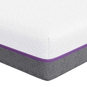 vidaXL Matelas Blanc et Gris 90 x 200 cm Tissu jacquard