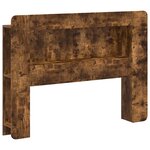 vidaXL Cabinet de Tête de Lit Chêne fumé Bois d’ingénierie