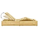 vidaXL Chaise longue double Bois de pin imprégné de vert