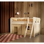 Flexa DAWN Rideaux de jeu pour lit mi-hauteur Motif rayures