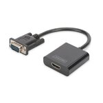 Convertisseur Vidéo VGA vers HDMI + Audio (3.5mm) DIGITUS