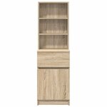 vidaXL Table de chevet chêne sonoma 39x35x125 cm bois d’ingénierie