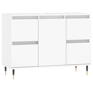 vidaXL Armoire de salle de bain blanc 80x33x60 cm bois d'ingénierie