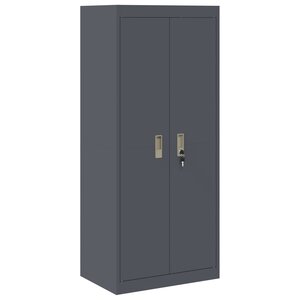 vidaXL Armoire de rangement Anthracite 60 x 40 x 140 cm Acier