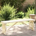 vidaXL Banc de jardin 115 cm bois de sapin massif