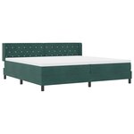vidaXL Lit à ressorts avec matelas noir 100x200 cm en velours