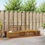 vidaXL Ensemble de canapés d'extérieur Naturel 203 5 x 83 x 73 cm