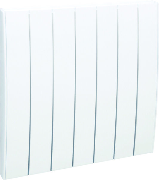 Radiateur électrique fixe à inertie sèche 2000w horizontal blanc - ecran lcd - programmation personnalisée - détecteur de présence/absence - airelec