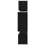 vidaXL Ensemble meuble TV 6 Pièces Chêne noir 80 x 30 x 30 cm