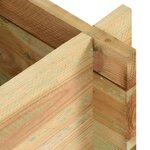 vidaXL Jardinière surélevée pour légumes Bois de pin imprégné 80 cm