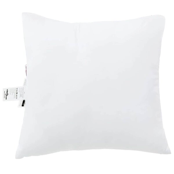 vidaXL Oreiller avec oreiller 2 Pièces Blanc 80 x 80 x 20 cm Polyester