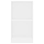 vidaXL Bibliothèque blanc 40x24x75 cm bois d'ingénierie