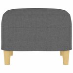 vidaXL Repose-pied Gris foncé 60x50x41 cm Tissu