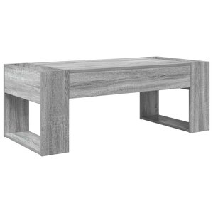 vidaXL Table basse Gris Sonoma 110 x 50 x 41 cm Bois d'ingénierie