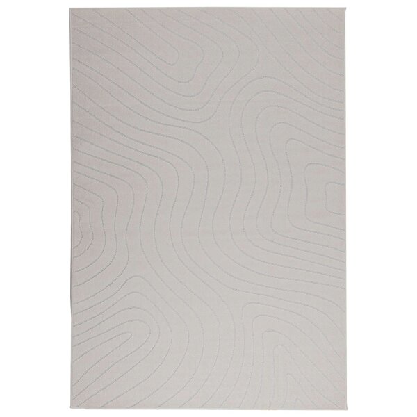 vidaXL Tapis de surface HUARTE Crème 170 x 120 cm Polyester