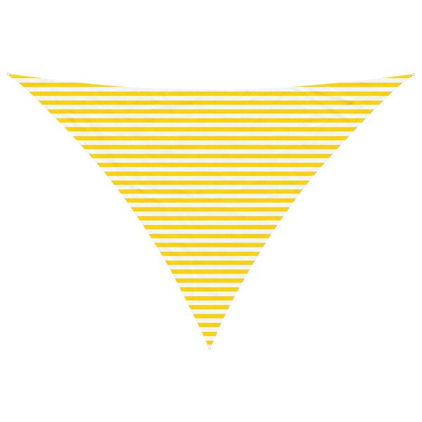 vidaXL Voile d'ombre Jaune et blanc 5 x 5 x 6 m 100   polyester Oxford