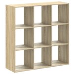 vidaXL Bibliothèque chêne sonoma 102x32x102 cm bois d'ingénierie