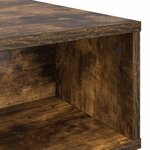 vidaXL Table basse Chêne fumé 100 x 46 x 35 cm Bois d'ingénierie