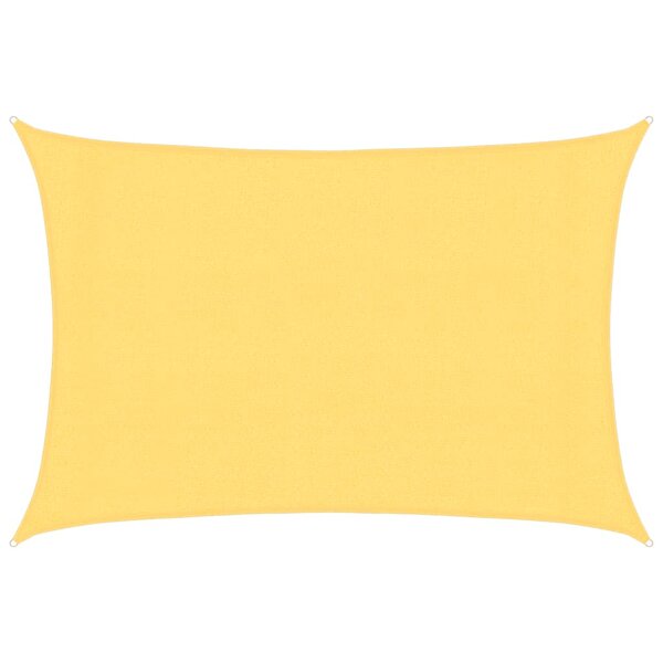 vidaXL Voile d'ombrage 160 g/m² Beige 3x5 m PEHD
