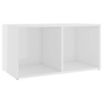 vidaXL Meubles TV 4 Pièces Blanc brillant 72x35x36 5 cm Aggloméré