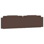 vidaXL Coussin de tête de lit Viana marron 200 cm similicuir