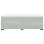 vidaXL Sommier à lattes de lit et matelas Gris clair 80x200 cm Velours
