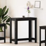 vidaXL Table de bar Chêne noir 102 x 50 x 103 5 cm Bois d'ingénierie