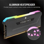 CORSAIR Mémoire PC DDR4 - VENGEANCE RGB PRO SL 32Go (2x16Go) - 3200Mhz - CAS16 - Black (CMH32GX4M2E3200C16)