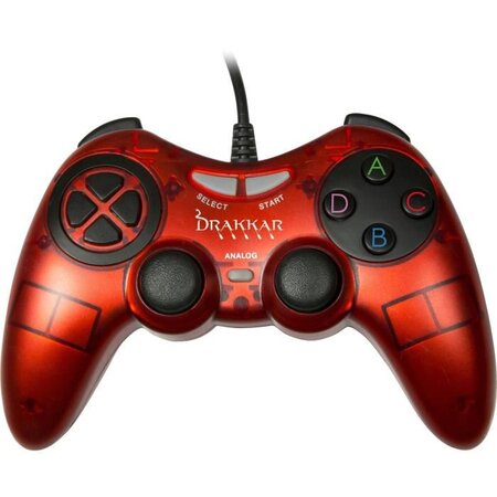 Manette Konix Drakkar Blood Axe Rouge pour PC