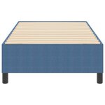 vidaXL Lit à ressorts Bleu Simple en tissu velours côtelé