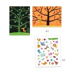 Djeco DJ09948 - Stickers épais repositionnables Chat-perché